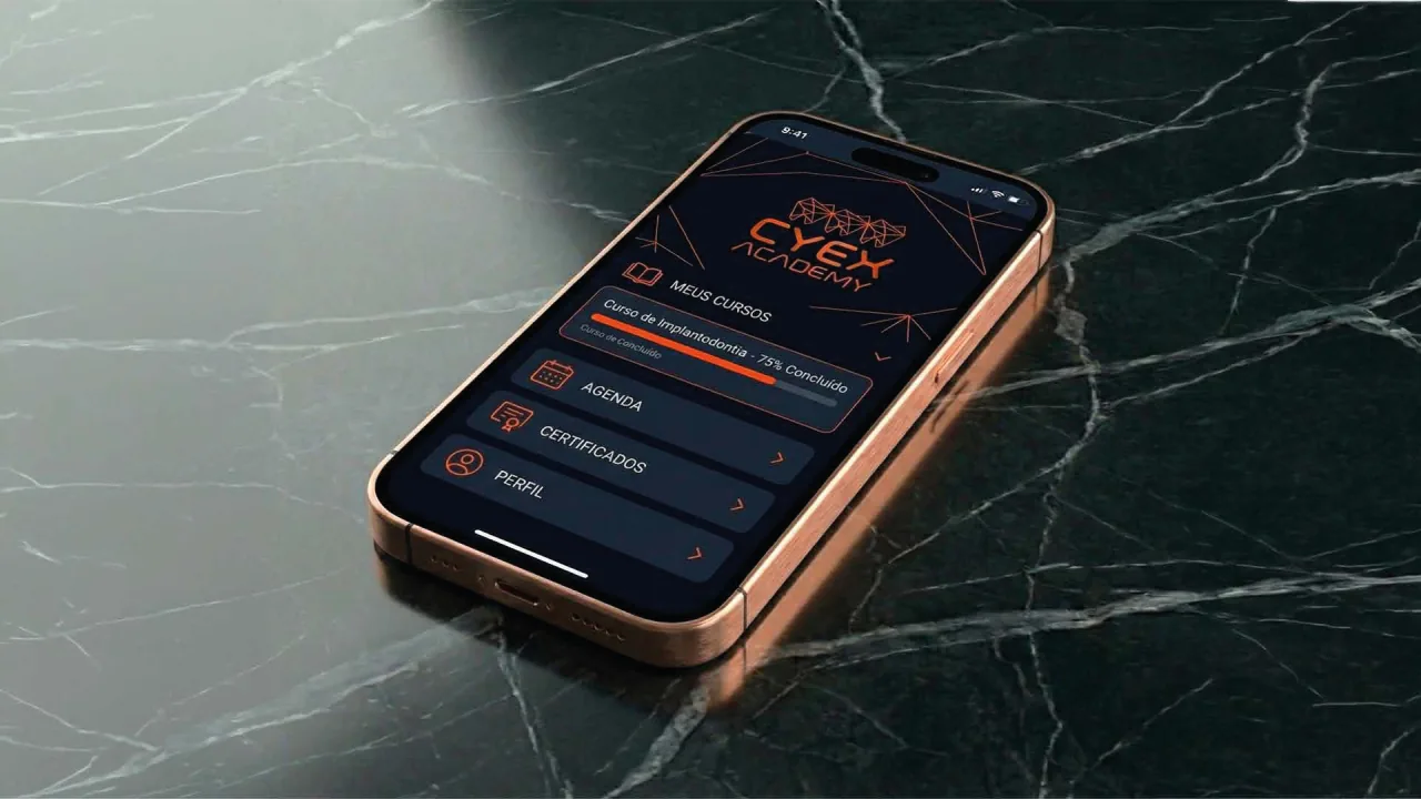 CYEX Academy — aplicativo mobile com cursos e certificados