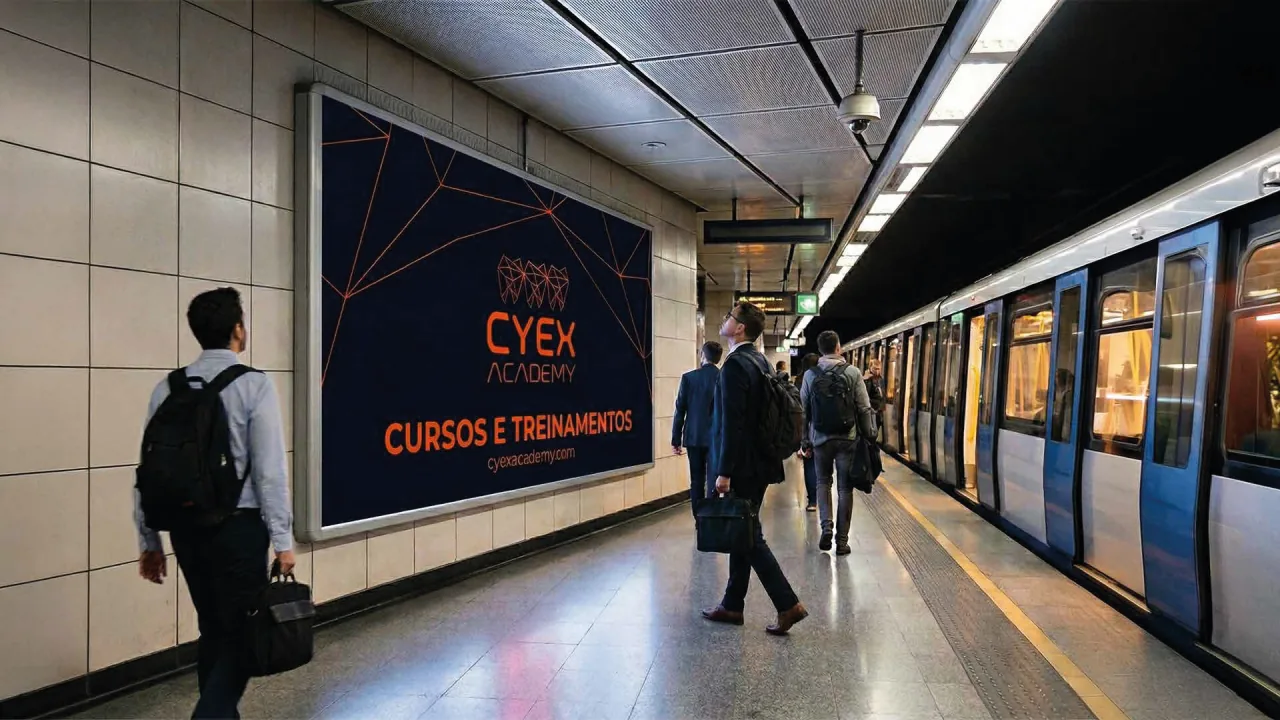 CYEX Academy — outdoor em estação de metrô