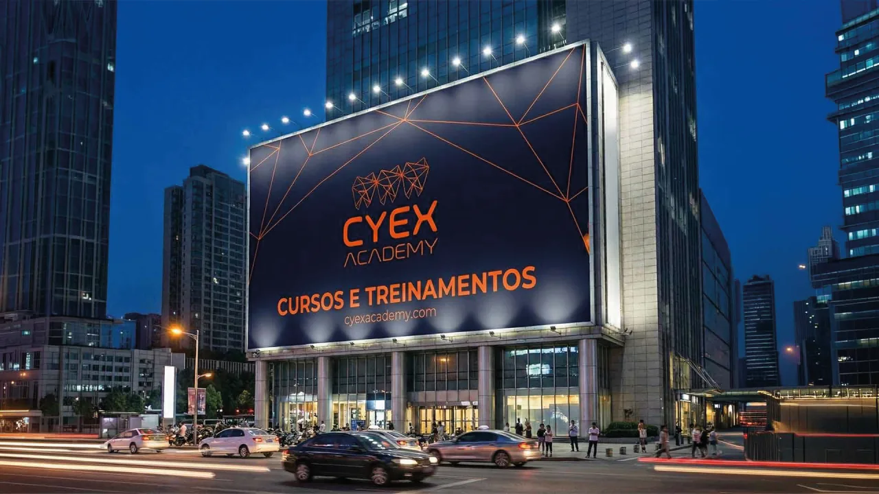 CYEX Academy — outdoor em prédio comercial à noite