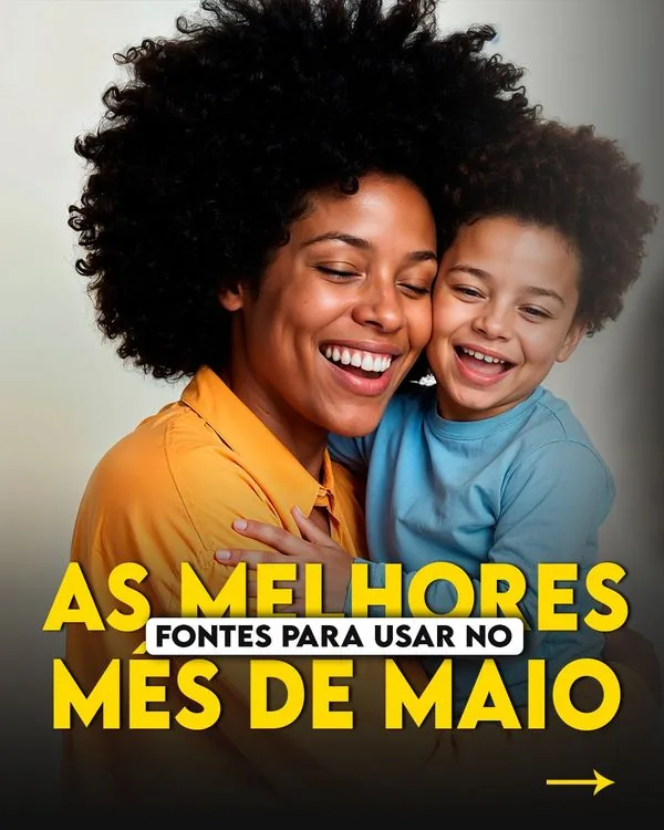 Carrossel tipográfico — As melhores fontes para maio