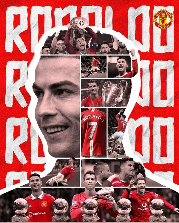 Flyer esportivo — Cristiano Ronaldo (Manchester United)