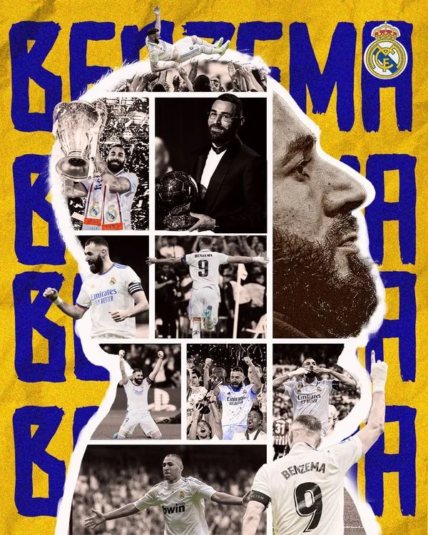 Flyer esportivo — Karim Benzema (Real Madrid)