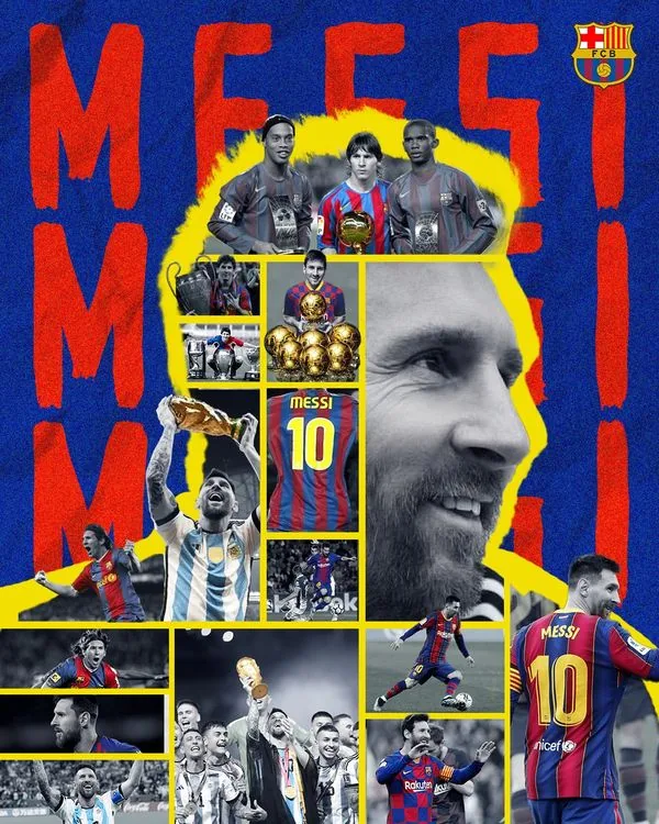 Flyer esportivo — Lionel Messi (FC Barcelona)